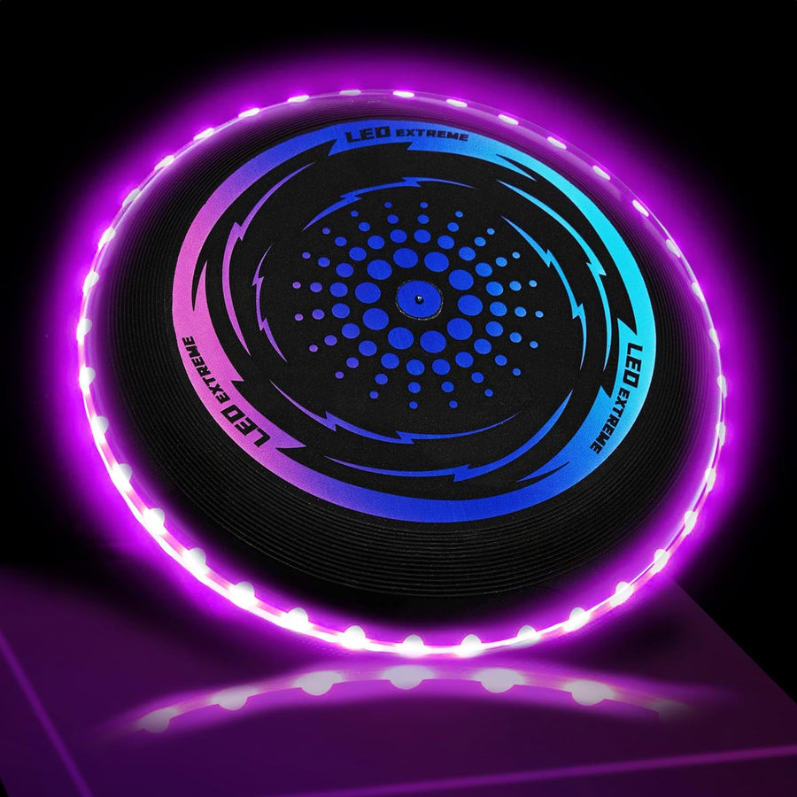 Light Up Flying Disc Toy - 1 Piece - Flying Disk for Kids with 49 Bright LEDs - Flying Disc for Day and Night Fun