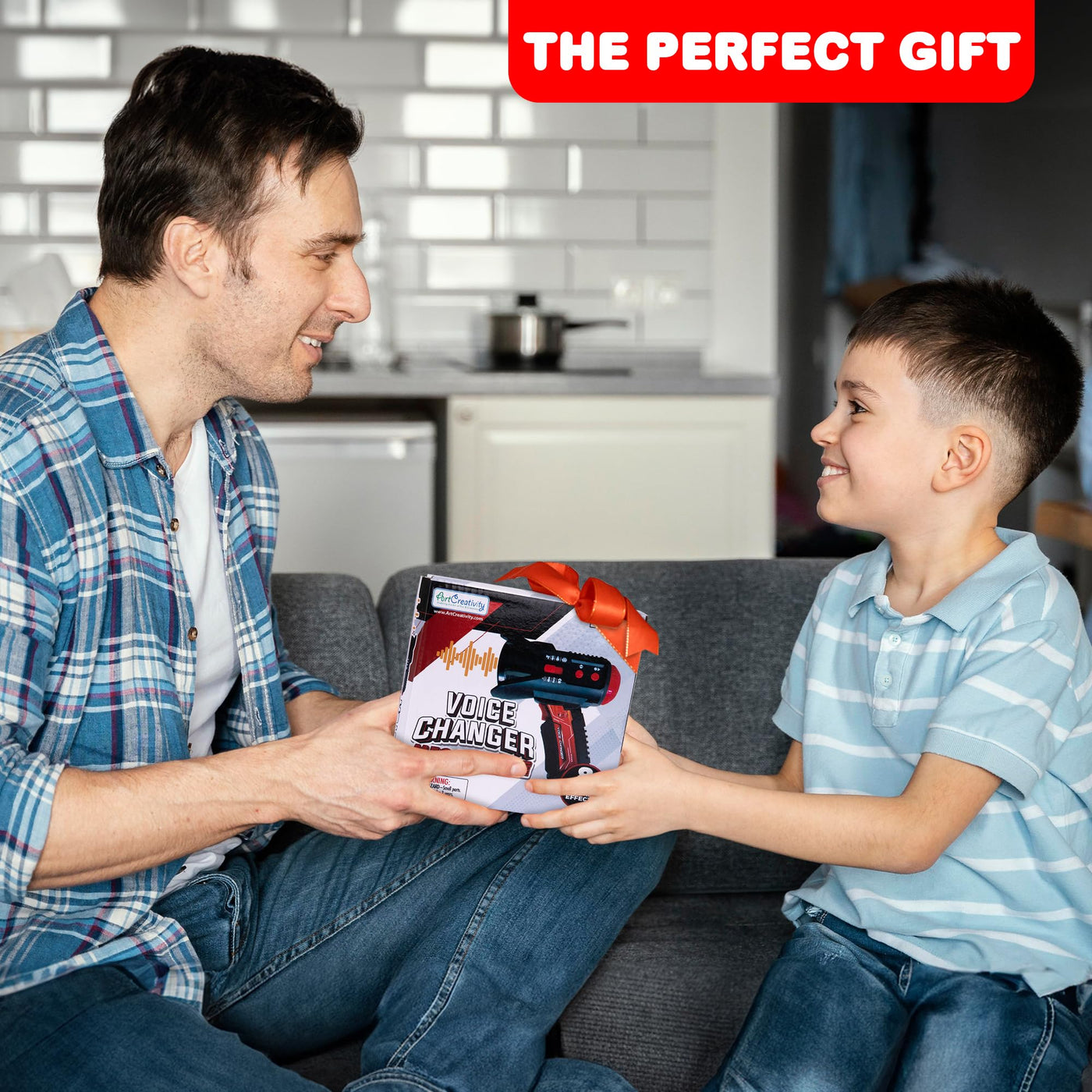 8 in 1 Voice Changer for Kids - Toy Megaphone Speaker with 8 Different Voices and Batteries