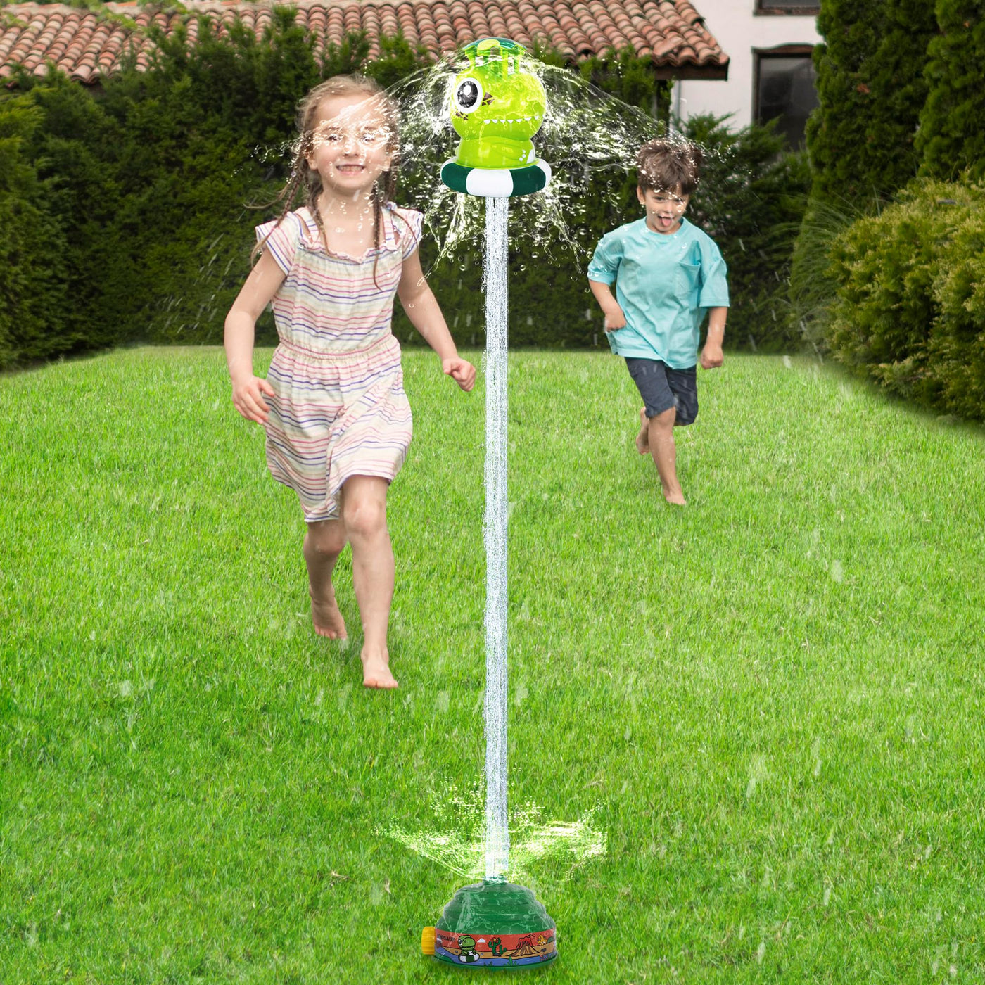 Dinosaur Water Rocket Sprinkler for Kids - Dinosaur Sprinkler for Kids