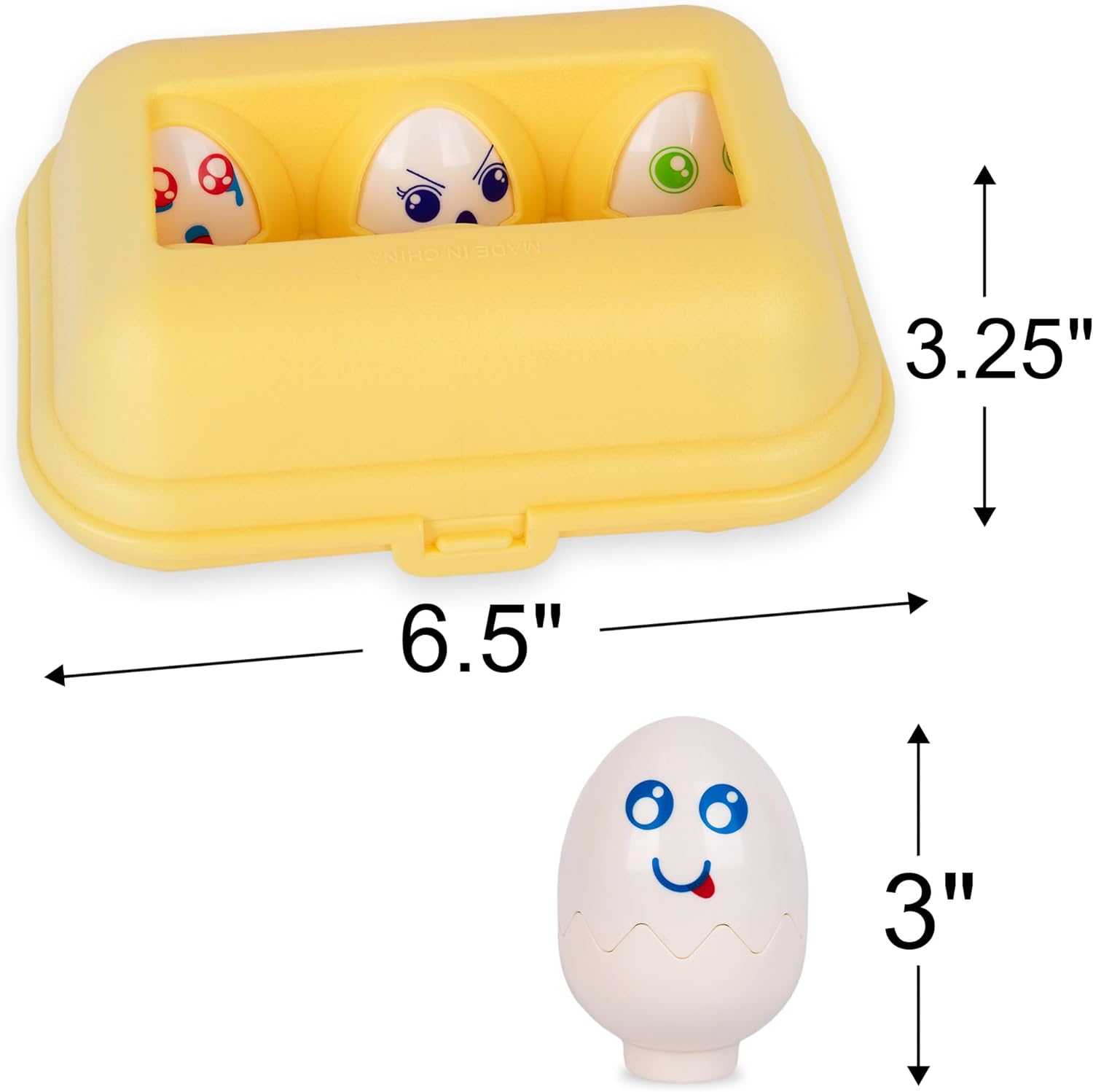 Matching Eggs for Easter - Carton of 6 Egg Matching Toys