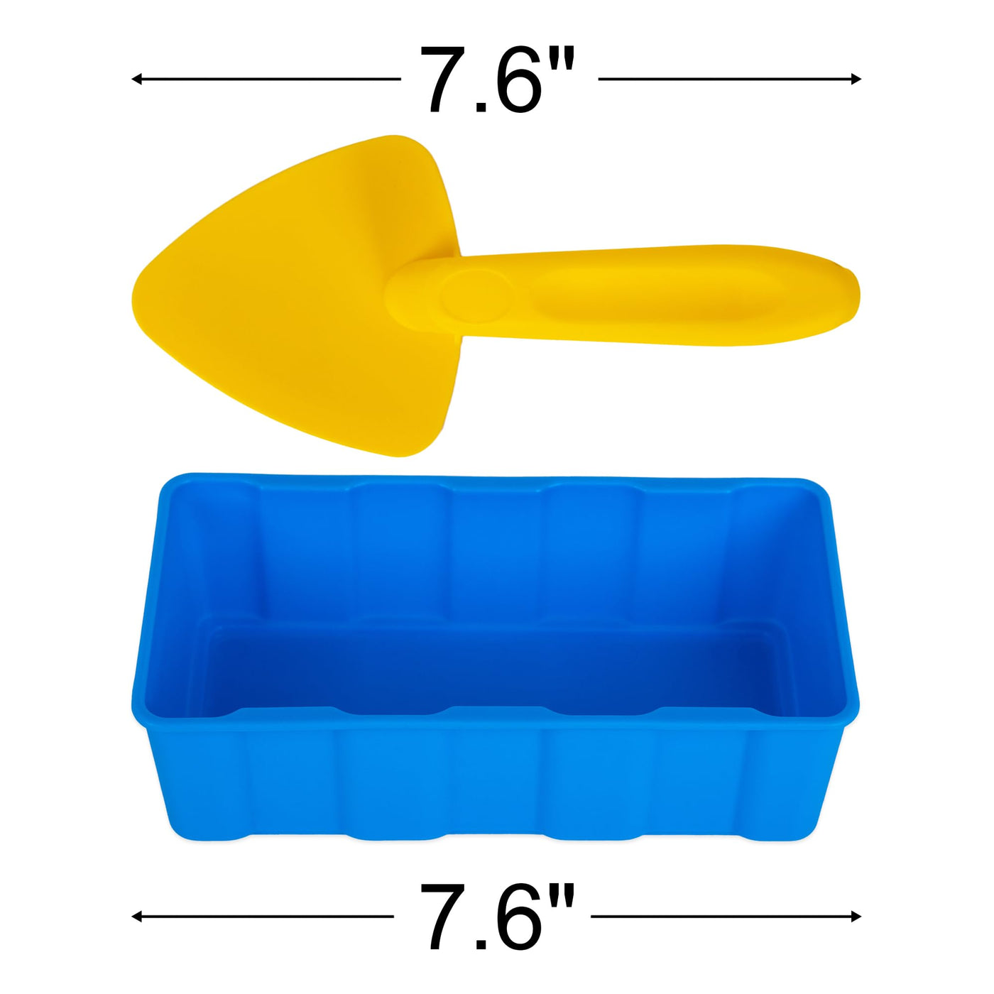 Snow Brick Maker for Kids - 4 Piece Snow Toy Set - Outdoor Snow Block Playset for Igloo Building with 2 Shovels, Snow Brick Mold, and Leveler