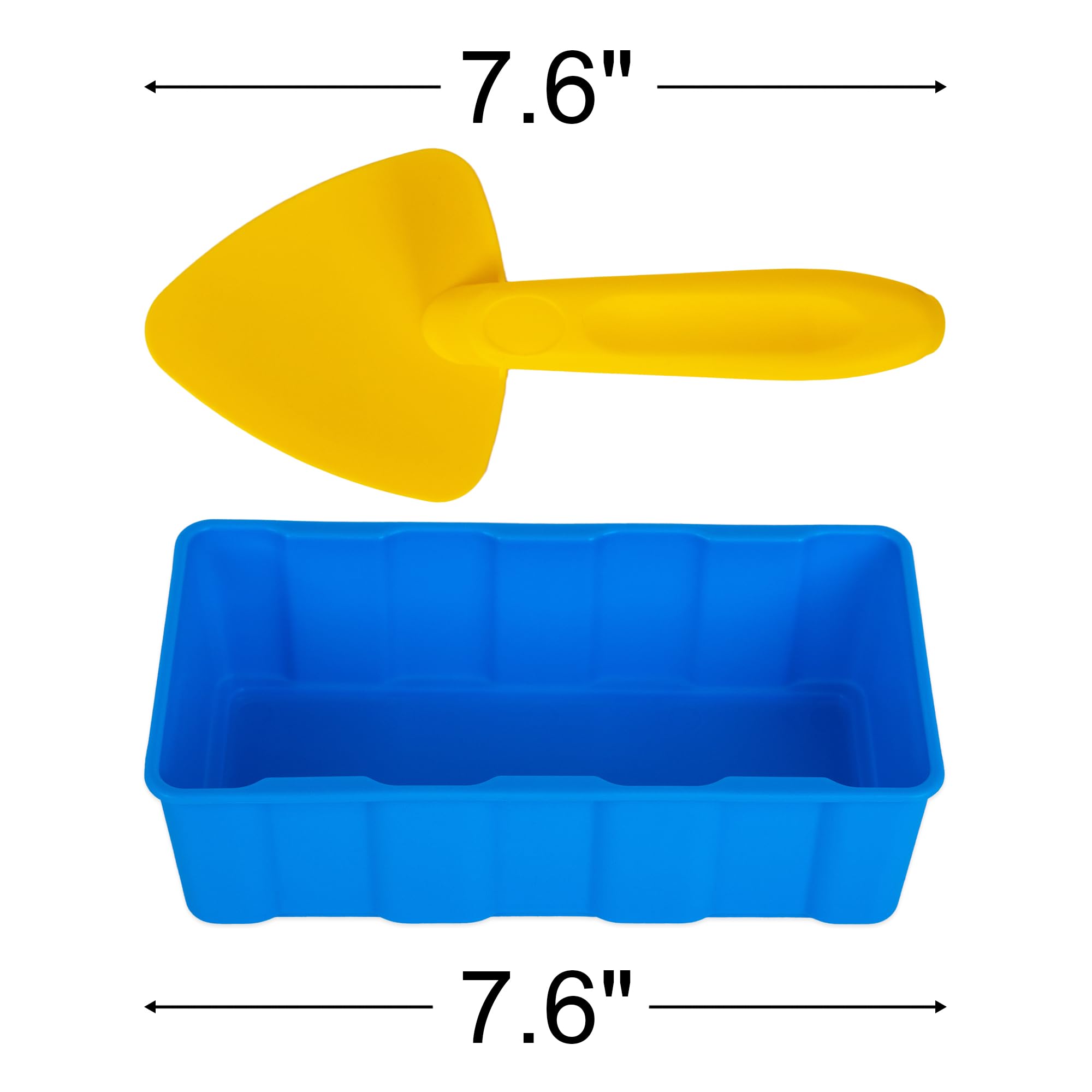 Snow Brick Maker for Kids - 4 Piece Snow Toy Set - Outdoor Snow Block Playset for Igloo Building with 2 Shovels, Snow Brick Mold, and Leveler