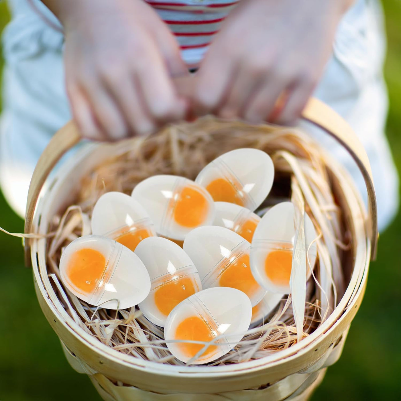 Easter Slime Eggs - Set of 12 Slime Filled Eggs - Pre-Filled Surprise Eggs for Kids with Slime Inside