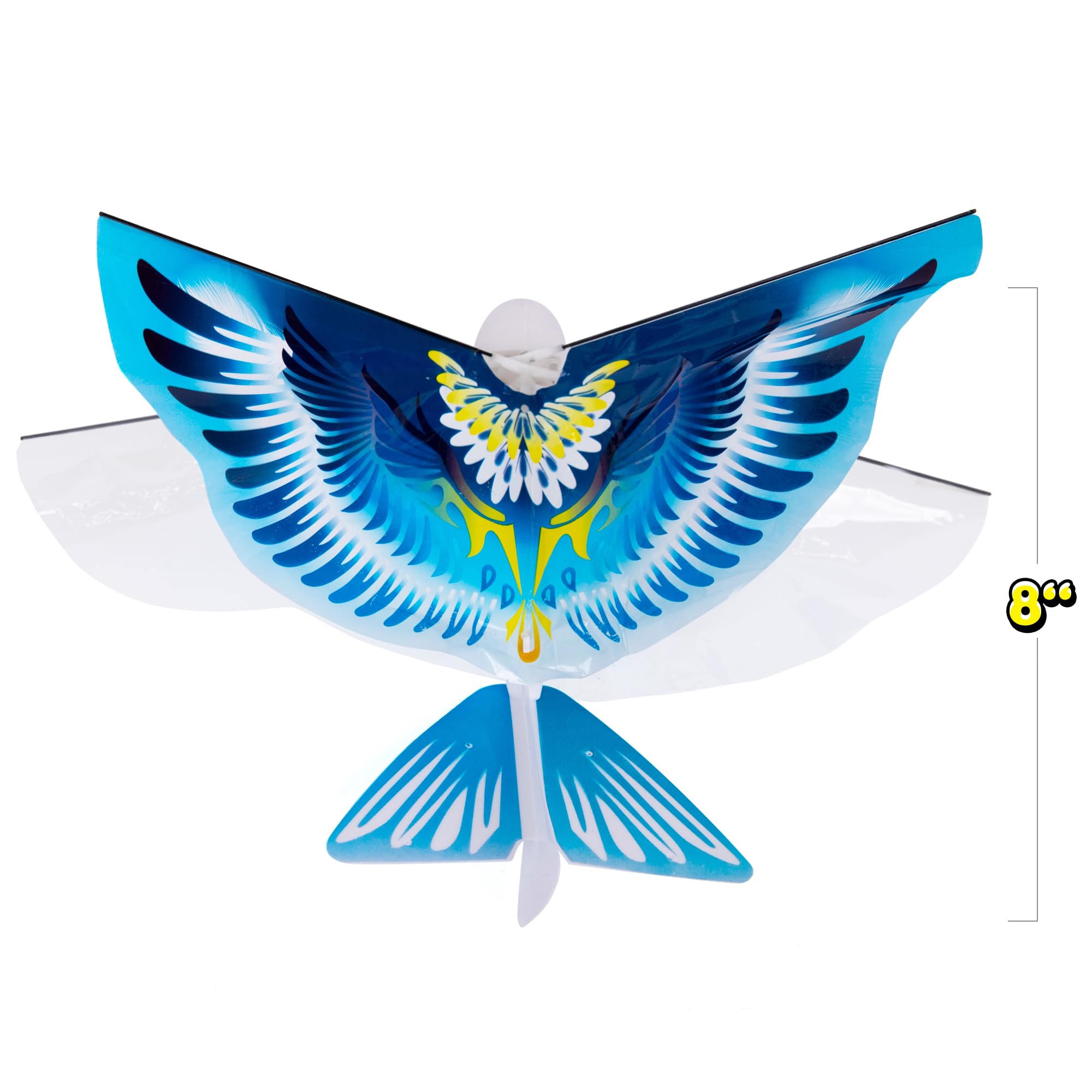 Electric Flying Bird Toy with Lights - Rechargeable Flying Toy Bird for Kids - Flaps Wings to Fly High and Fast -  Ages 3 4 5