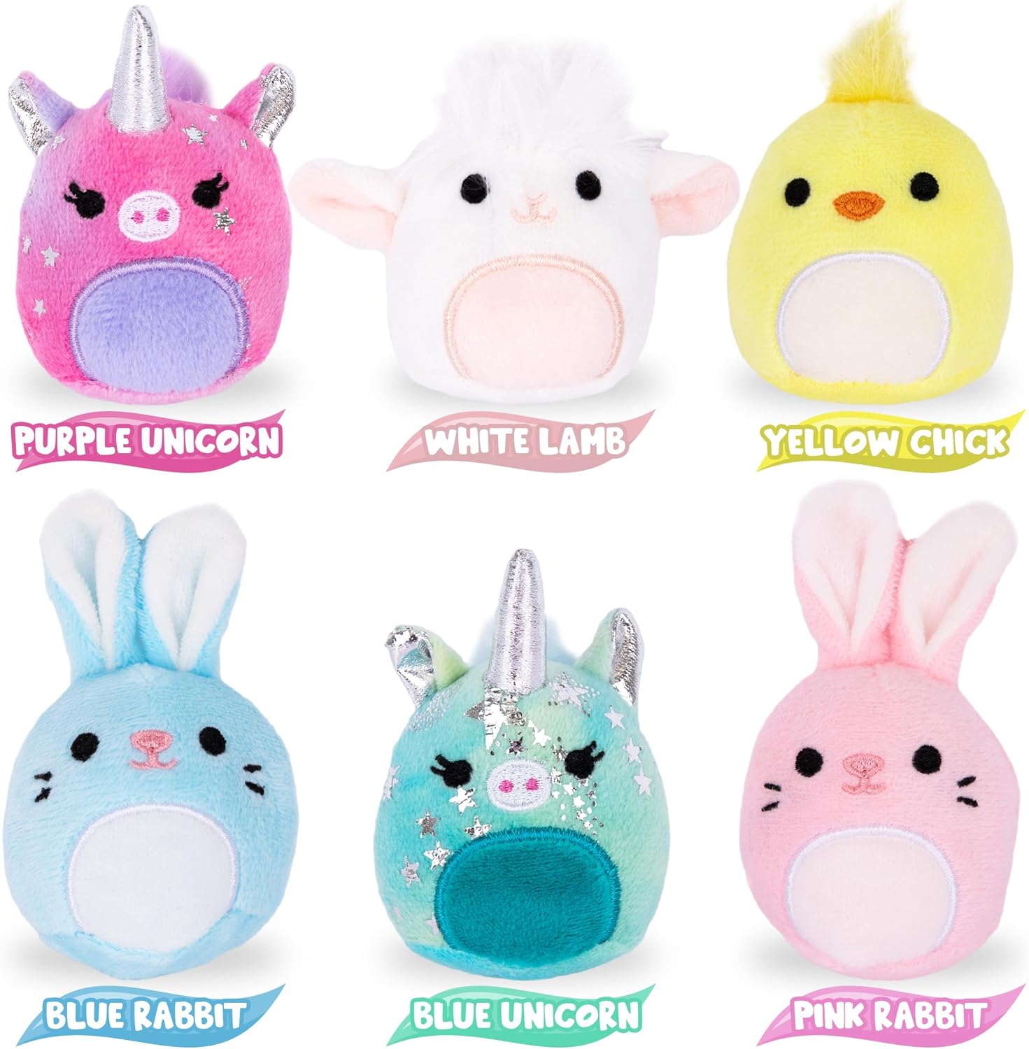 Bulk Easter Stuffed Animals - Set of 6 Plush Easter Toys