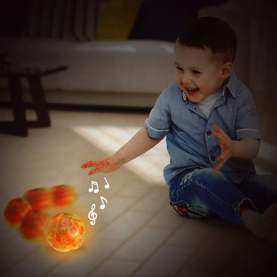 Light-Up Dancing Ball with Sound Effects, Set of 2, LED Vibrating and Singing Ball for Kids, LED Party Supplies for Birthdays and More, Best Gift and Party Favors for Boys and Girls