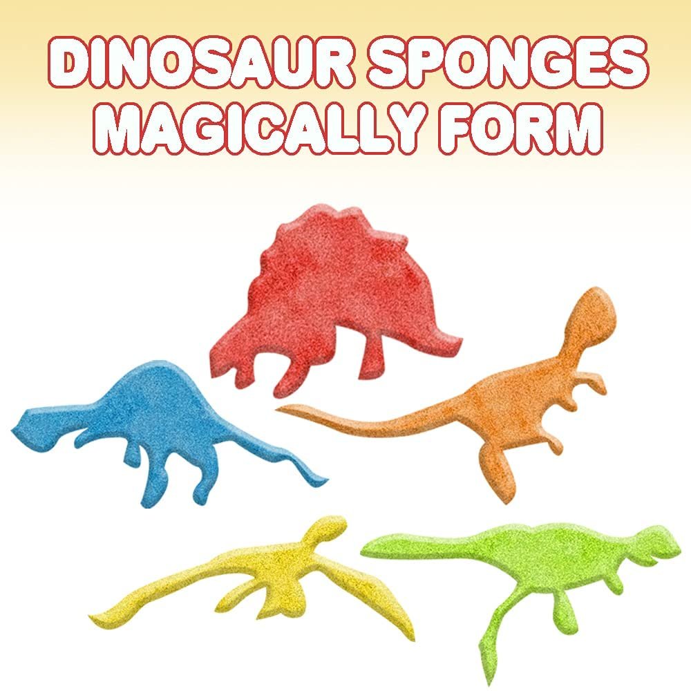 Magic Growing Dinosaur Capsules, 2 Packs with 12 Expanding Dino Capsules Each, Grow in Water, Cute Color and Design Variety, Kids’ Birthday Party Favors, Contest Prize or Gift Idea