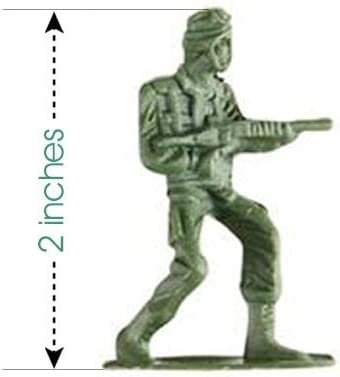 Little Green Army Men Toy Soldiers, Bulk Pack of 144 Military Toys Figurines, Plastic Army Guys Playset, Action Figures in Assorted Poses, Fun Gift and Party Favors for Boys and Girls