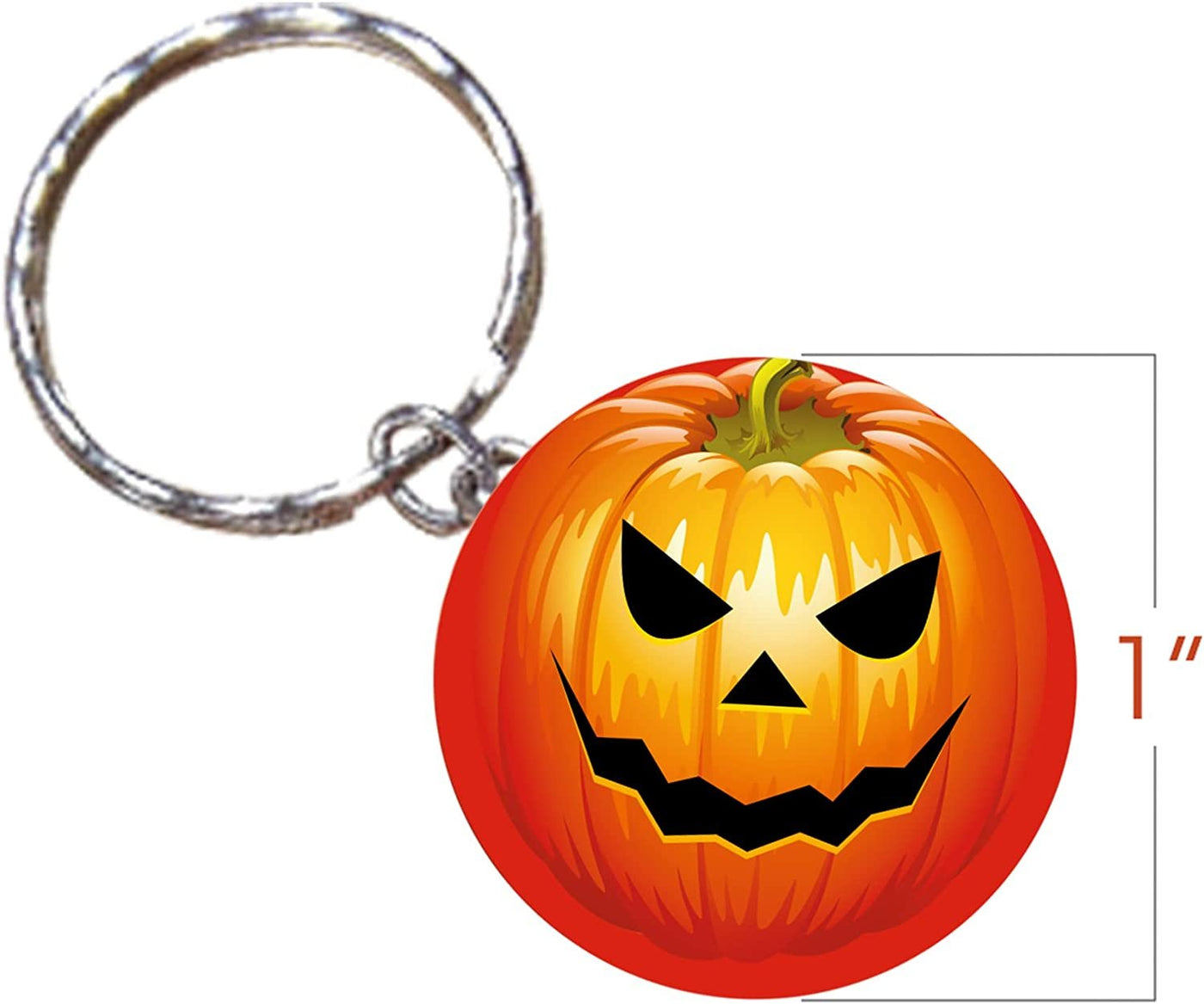 Halloween Keychain Assortment, Set of 36, Metal Keychains in Assorted Designs, Great as Halloween Party Favors, Halloween Gifts, Teacher’s Awards, Non-Candy Trick or Treat Supplies