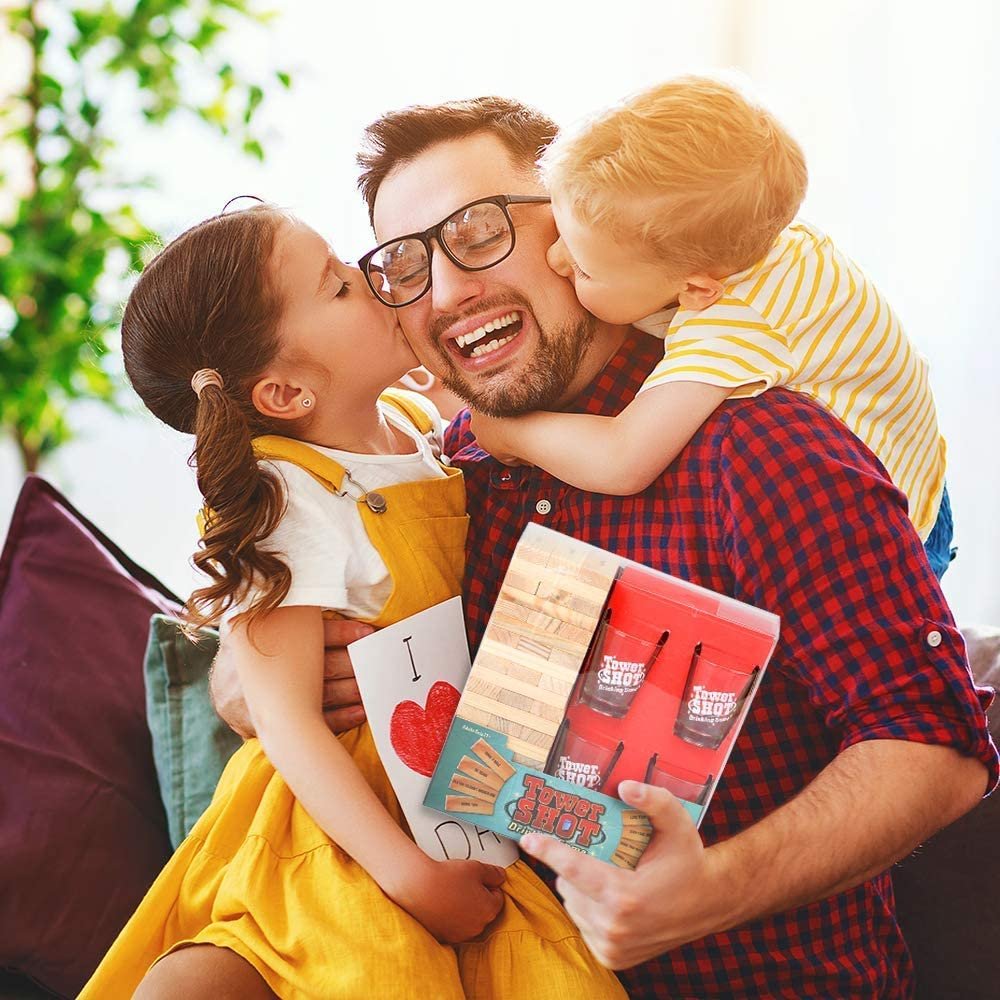 Tumbling Tower House Party Drinking Game, with Challenges for Game Night