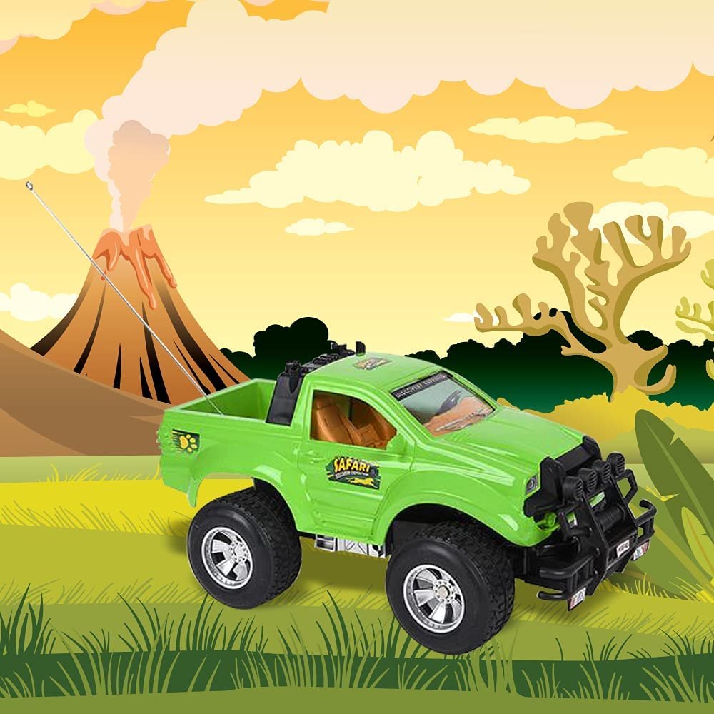 Remote Control Safari Monster Truck, Safari RC Toy Car, Battery Operated, Unique Birthday Gift for Boys and Girls, Large Carnival Game Prize