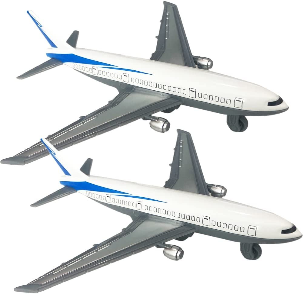 Pullback Airplane Toys for Boys and Girls, Set of 2, Diecast