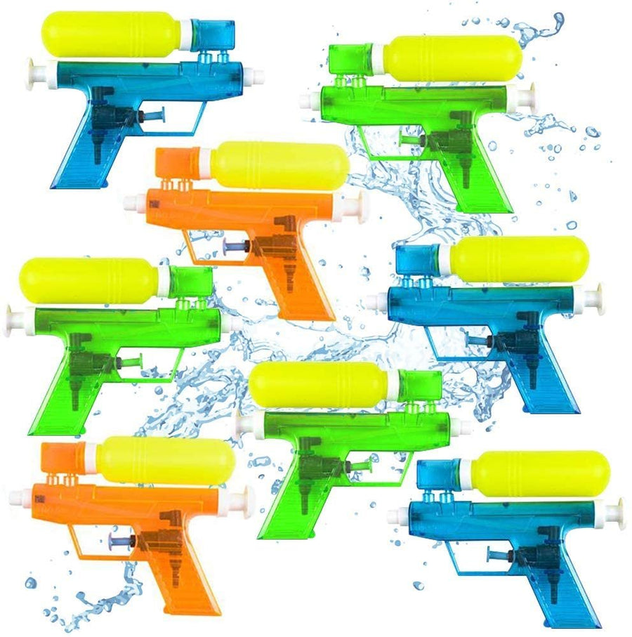 Water Tank Water Squirters, Pack of 12, Assorted Colors Water Squirt Toy Guns for Swimming Pool, Beach and Outdoor Summer Fun, Cool Birthday Party Favors for Boys and Girls