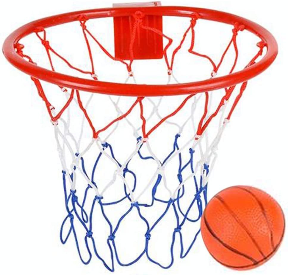 Over The Door Basketball Hoop Game - Includes 1 Mini Basketball and 1 Net Hoop, Indoor Basketball Set for Home, Office, Bedroom, Cool Birthday Gift for Boys and Girls