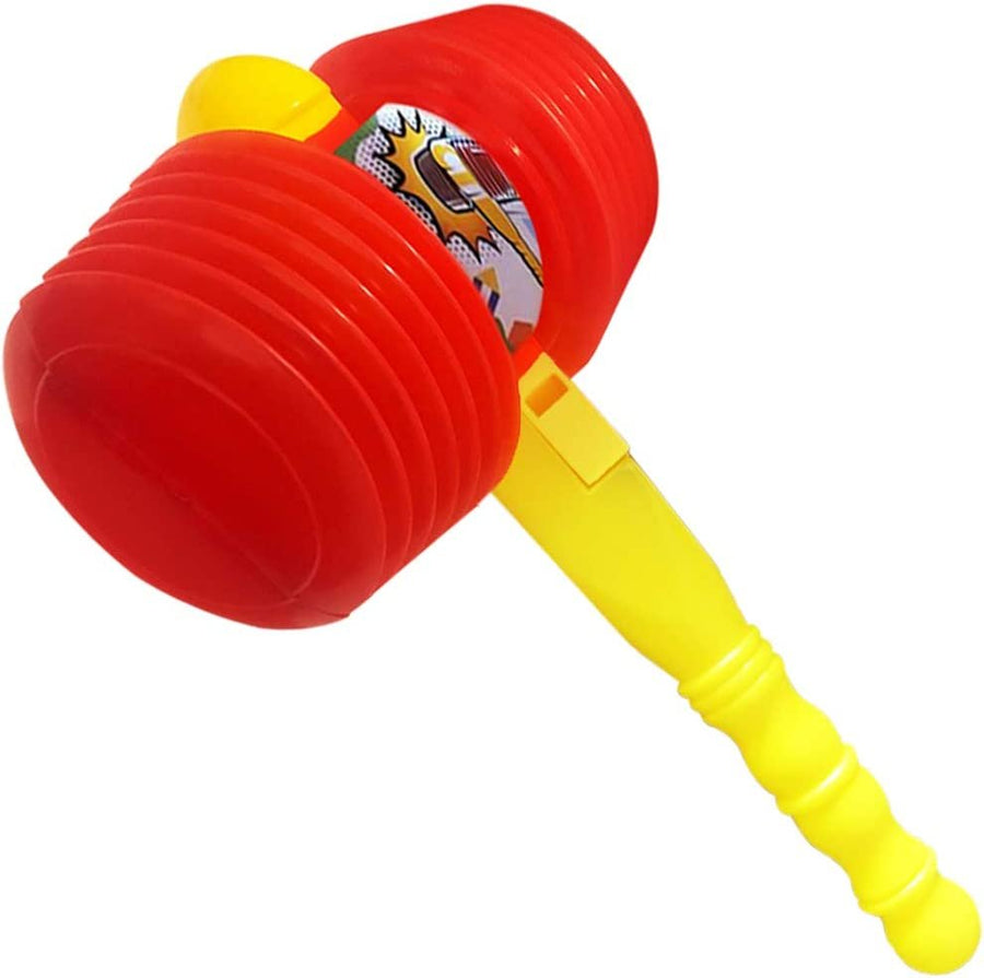Giant Squeaky Hammer, Jumbo 14" Kids’ Squeaking Hammer Pounding Toy, Clown, Carnival, and Circus Birthday Party Favors, Great Gift for Boys and Girls Ages 3 Plus