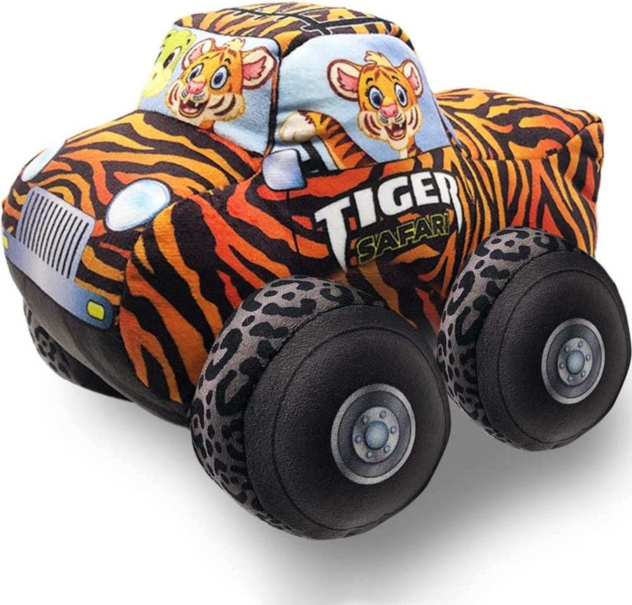 8" Big Monster Truck Animal-Themed Stuffed Toy for Toddlers