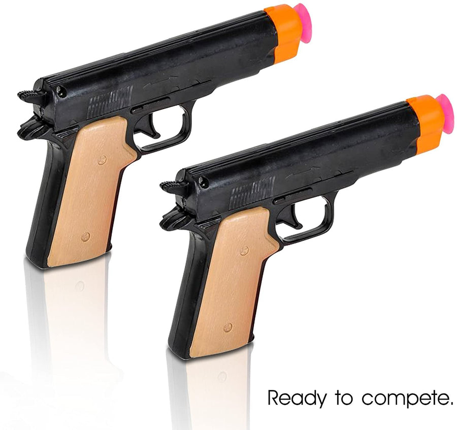 Aim The Police Pistol Dart Gun Set, Includes 2 Toy Pistols, 8 Suction Cup Darts, 4 Targets and 1 Instruction Sheet, Fun Target Shooting Game for Kids and Adults, Great Gift
