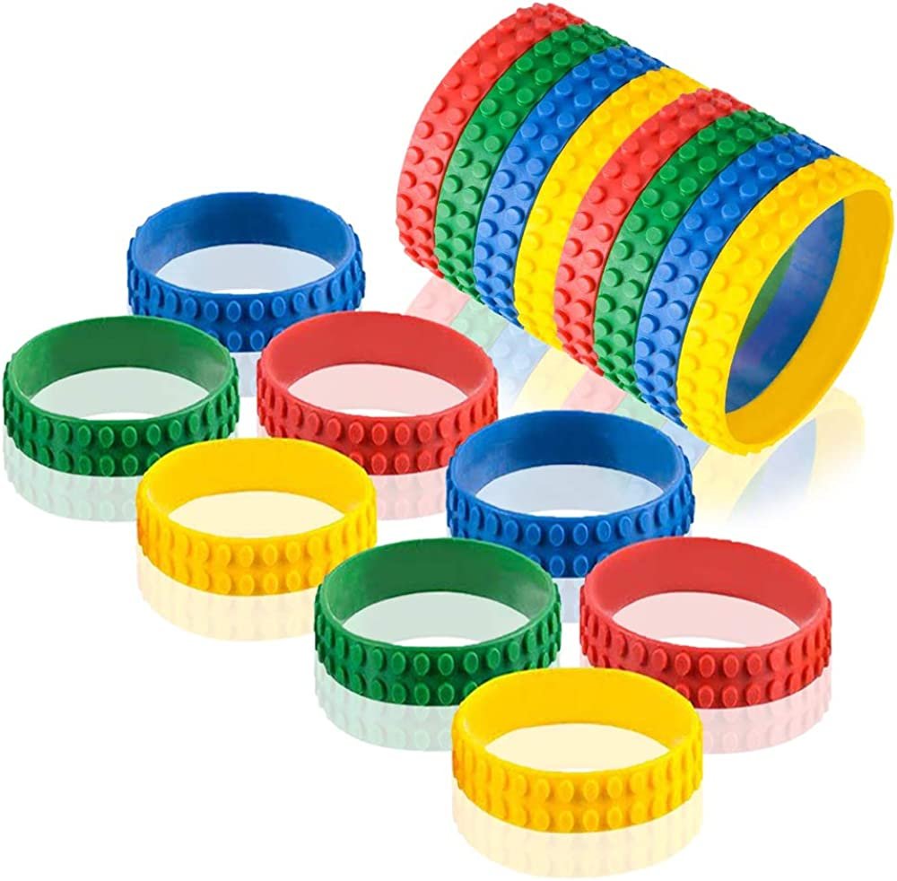 ArtCreativity Neon Spring Bracelets - Pack of 12 Elastic Plastic