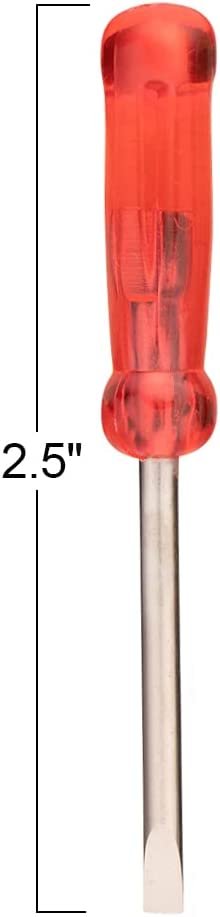 Mini Screwdriver Set with Keychain - Set of 12 - Each Set Includes 3 Screw Drivers in a Portable Pouch - Cool Party Favor - Goodie Bag Filler