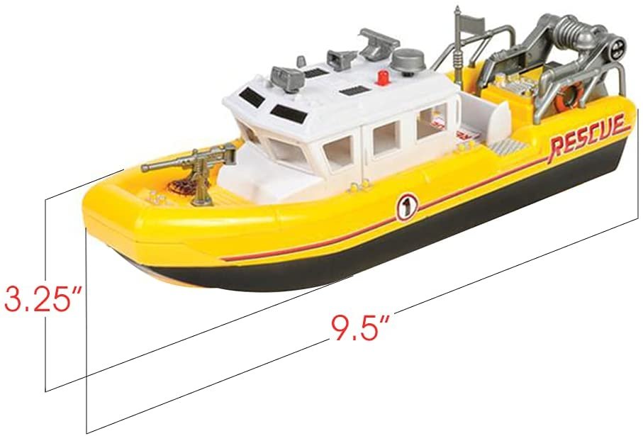 Aquatic Rescue Vessel, Battery-Operated Toy Ship for Kids, Floats in Water, Floating Bathtub and Pool Toy for Boys and Girls, Best Birthday for Children