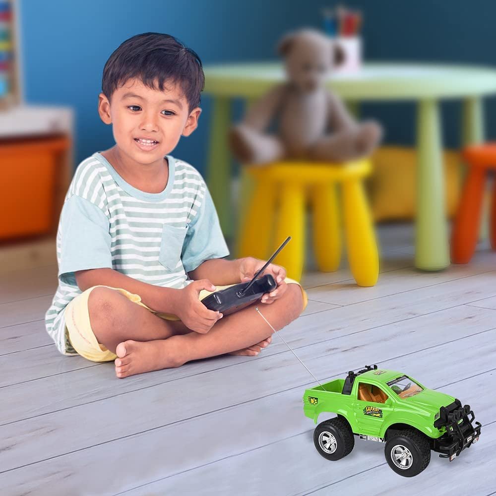 Remote Control Safari Monster Truck, Safari RC Toy Car, Battery Operated, Unique Birthday Gift for Boys and Girls, Large Carnival Game Prize
