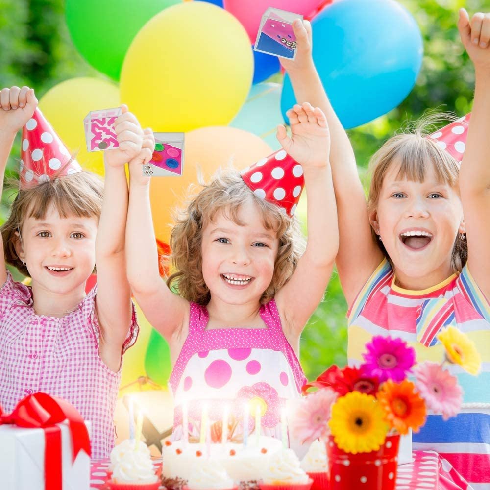 Brain Teaser Puzzles for Kids, Pack of 12, Mini 1.5" Maze Puzzle Cubes in Assorted Designs, Fun Road Trip Toys, Birthday Party Favors, Stocking Stuffers, Goodie Bag Fillers