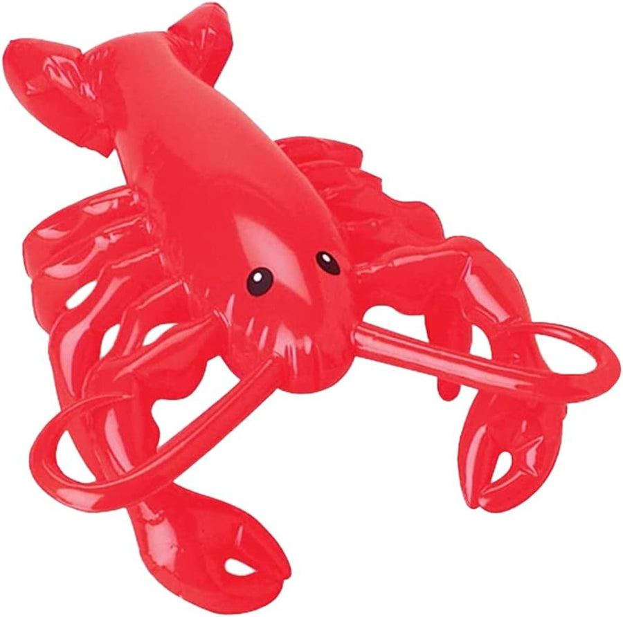 Lobster Inflate, 1 PC, Animal Party Decorations and Supplies, Blow-Up Lobster Inflate for Animal Birthday Party Favors, Pool Party Float, and Game Prize for Kids