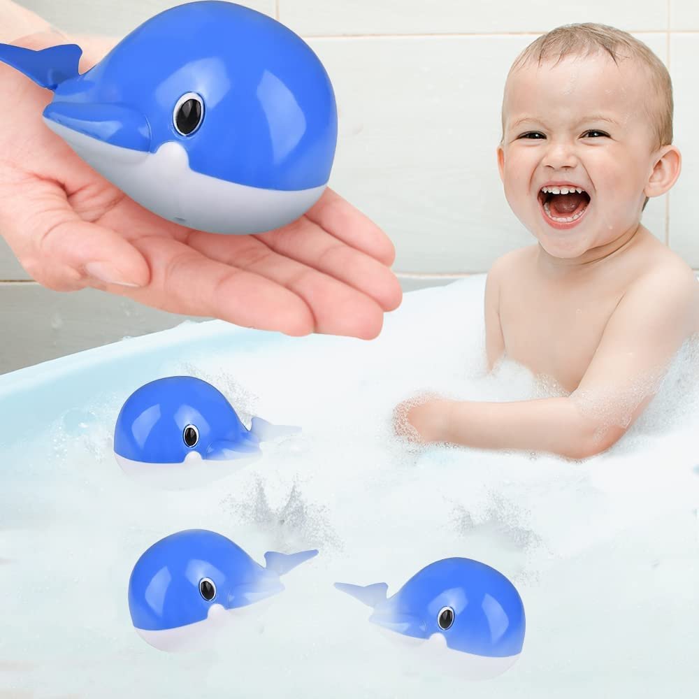 Baby Toys Animal Bath Toys for Kids LED Light Up Floating Water
