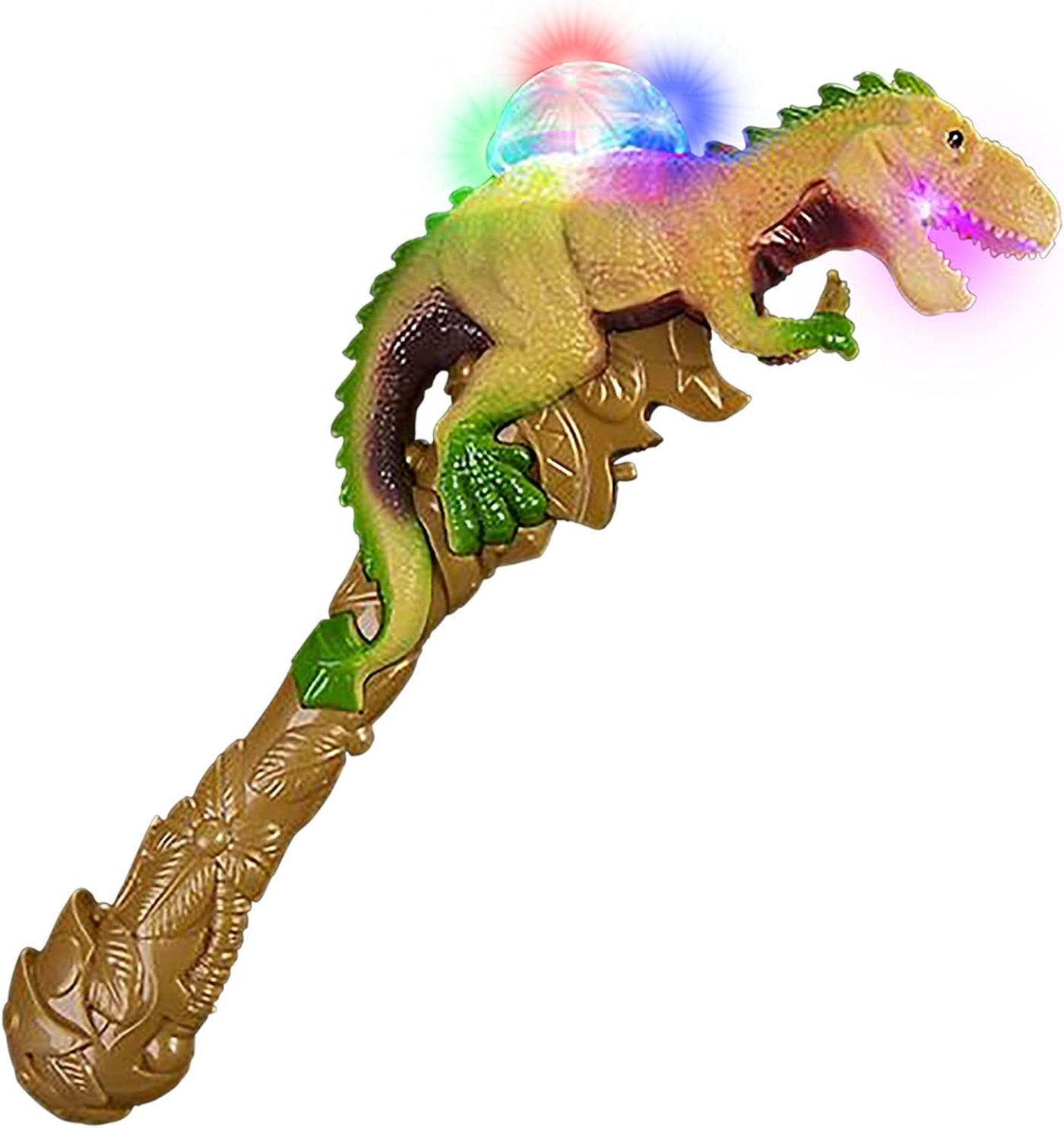 T-Rex LED Light Up Dinosaur Wand Growling Sound Effects, Light Up Wand for Kids, Light Up Toys for Toddlers, Light Up Party Favors for Kids, Easter Basket Stuffers, Toys for Kids Ages 3+