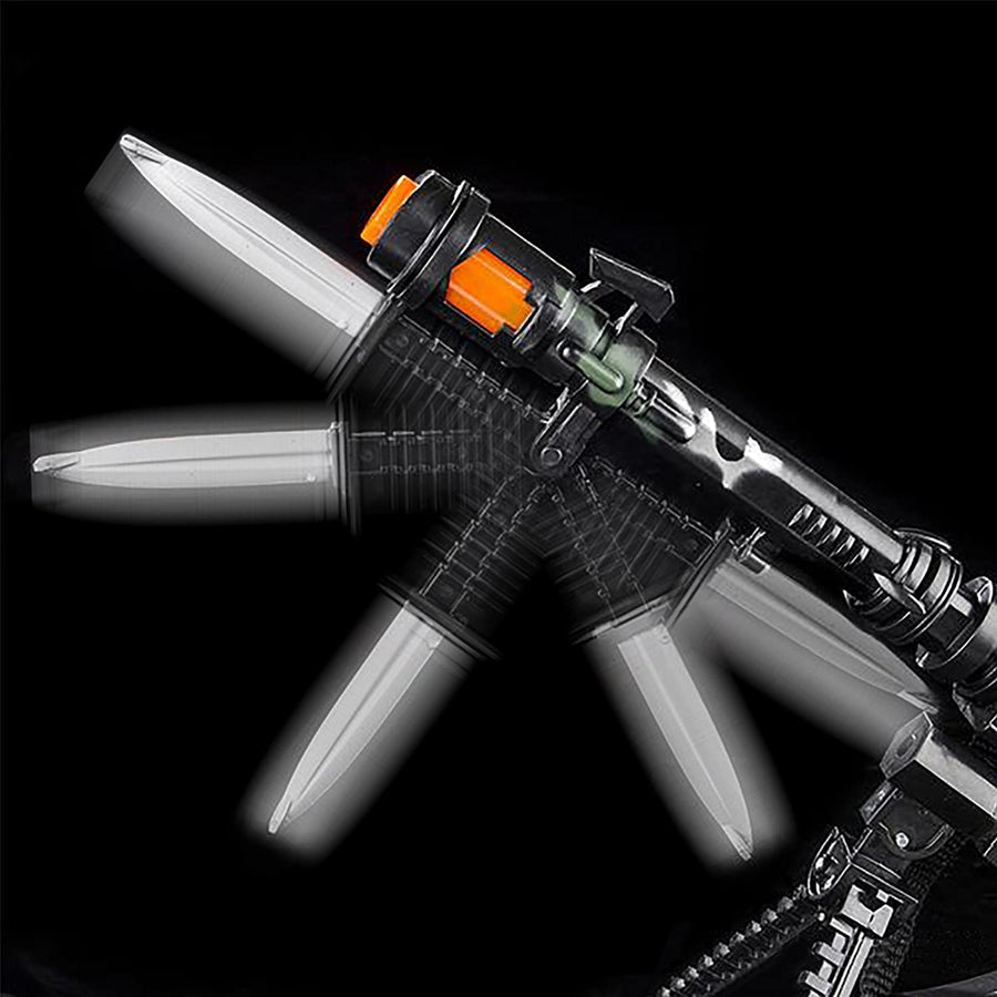 Special Forces Toy Machine Gun with LEDs, Sound & Bayonet | 22” Kids’ Light Up Military Assault Rifle | Cool Stand & Shoulder Strap | Batteries Included | Great Gift for Boys and Girls