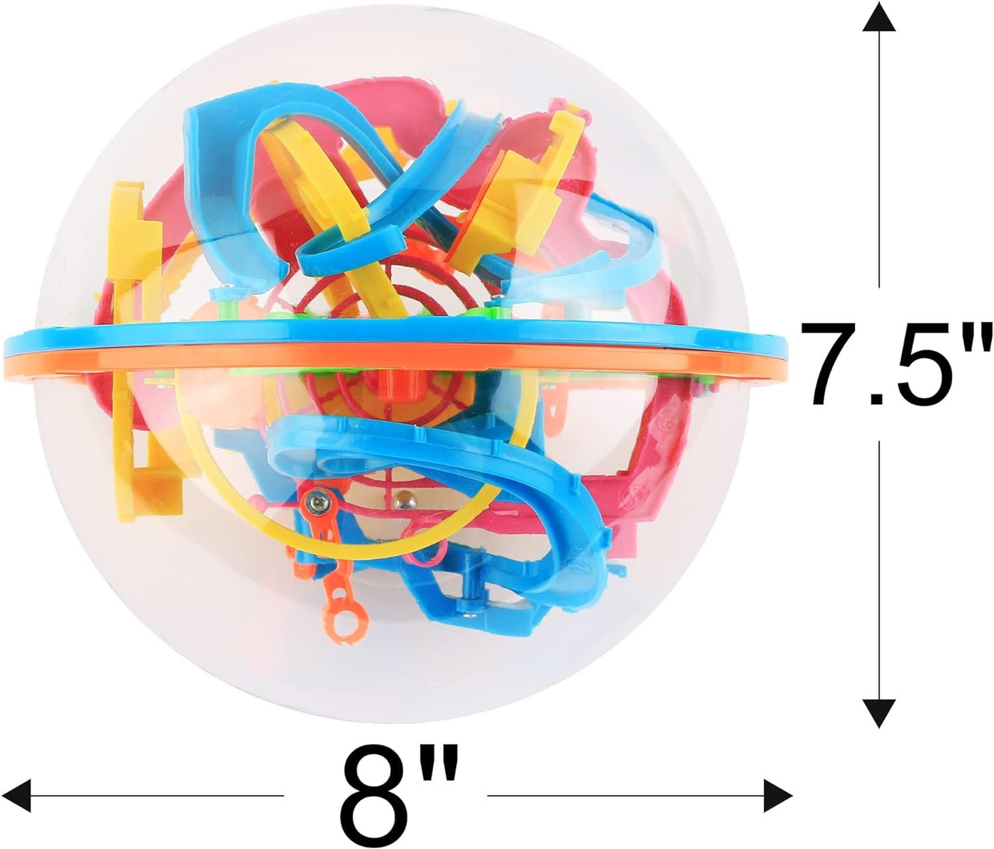 Gamieac 3D Maze Ball with 138 Challenges, Brain Teaser Puzzle Games for Kids and Adults, 3D Mind Games for Hours of Challenging Fun, Road Trip Game and Airplane Activities for Kids