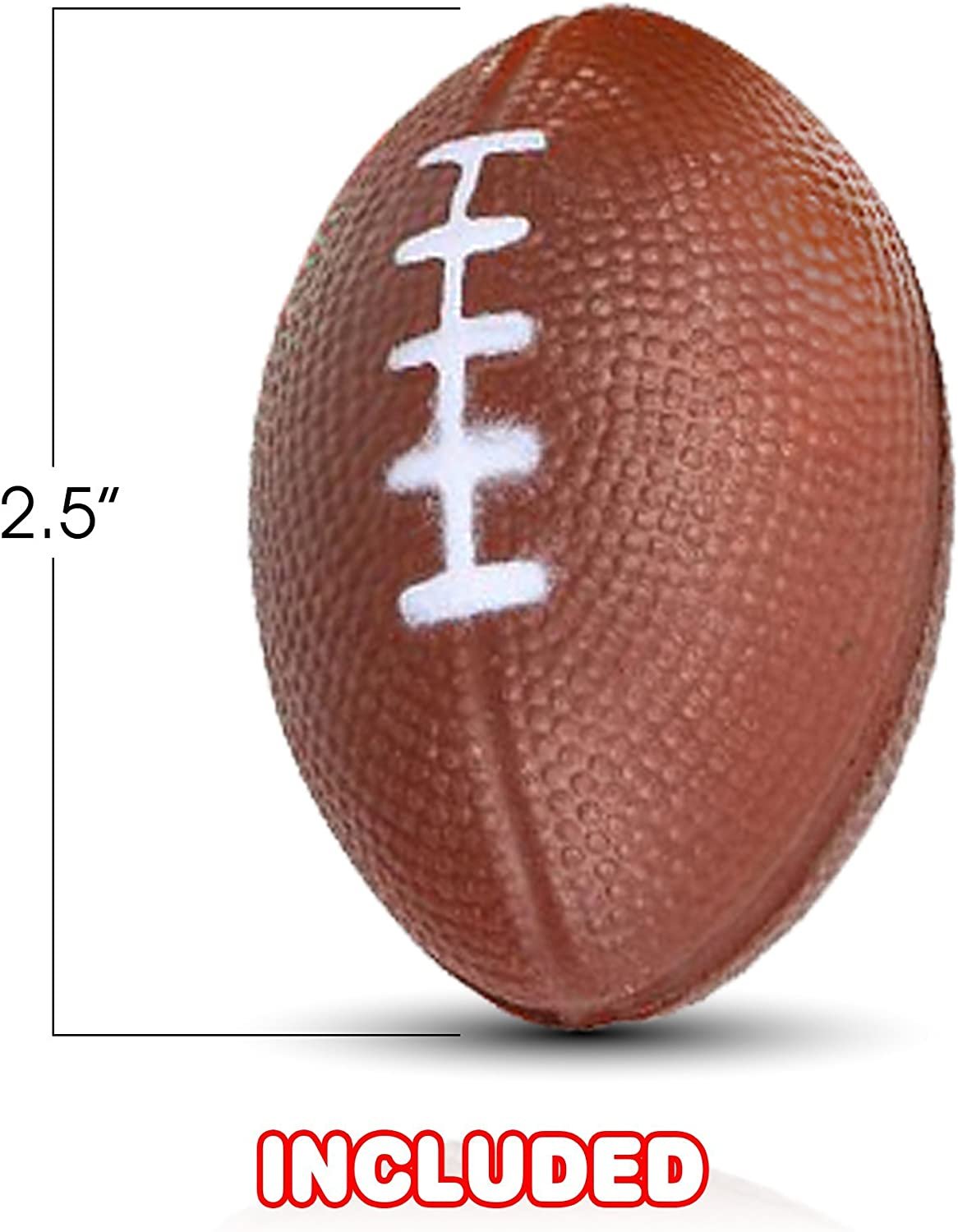 Sports Stress Foam Balls for Kids - Set of 4 - Includes Basketball, Football, Baseball, and Soccer Squeezable Anxiety Relief Balls Idea, Party Favor for Boys or Girls