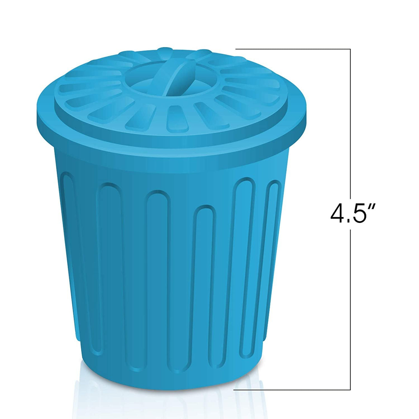 4.5" Mini Trash Can Set - 12 Pack - Miniature Garbage Bin Toy in Assorted Colors - Unique Desk Organizer - Birthday Party Favors for Boys and Girls, Classroom Decor, Carnival Prize