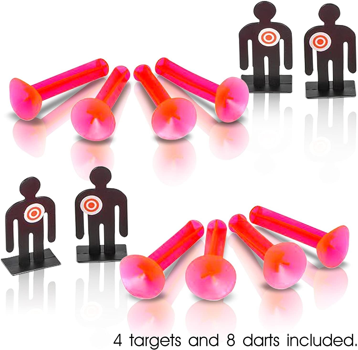 Aim The Police Pistol Dart Gun Set, Includes 2 Toy Pistols, 8 Suction Cup Darts, 4 Targets and 1 Instruction Sheet, Fun Target Shooting Game for Kids and Adults, Great Gift