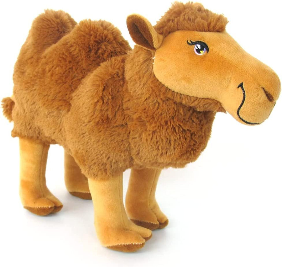 Plush Camel Toy, 9" Soft Humpback Camel Stuffed Toy for Kids, Cute Home and Nursery Animal Decorations, Zoo Party Prop, Best Birthday Idea