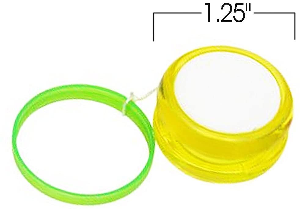 Mini Plastic Yo-Yo Set - Pack of 36 - Fun Hand Yo-Yos for Kids - Assorted Colors - Big Hit Party Favor - Amazing Gift Idea for Boys and Girls Ages 3+
