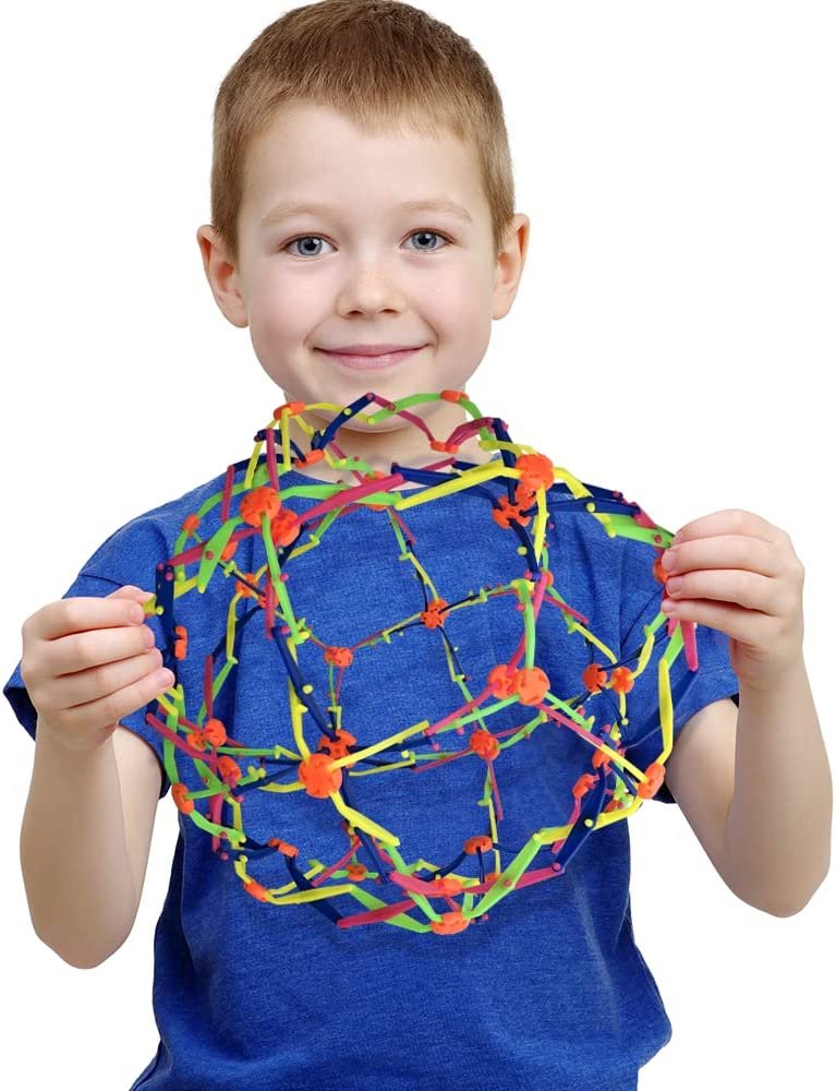 Collapsible Ball Toy, 1 Piece, Expanding Mini Sphere for Kids, Stress Relief Fidget Toy for ADHD, Anxiety, Autistic Children, Great Party Favor and Gift for Boys and Girls