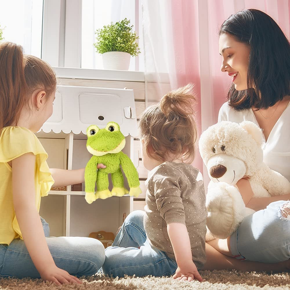 Bendable Plush Frog, 1 pc, Stuffed Frog Toy with Bending Limbs, Plush Material, Great for Imaginative Play, Animal Nursery Decoration, and Animal Party Decor