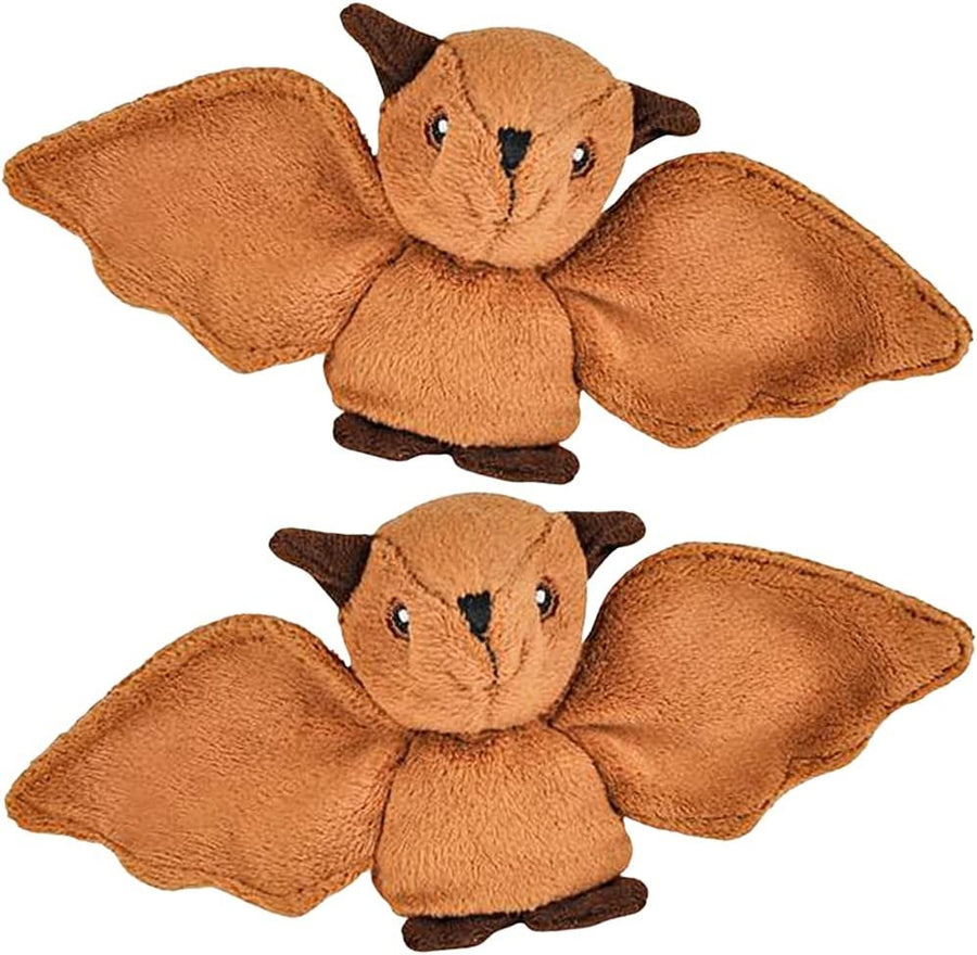 Plush Bat Toys, Set of 2, Soft Stuffed Bat Toys for Kids, Cute Home and Nursery Animal Decorations, Animal Party Prop, Best Birthday Gift Idea, 6.5"es Wide
