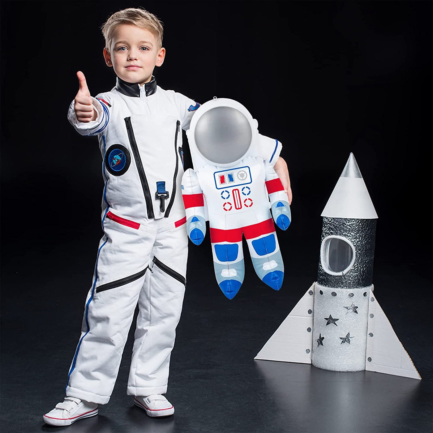 Inflatable Astronaut Toys, 22" Long Party Inflatables, Set of 2