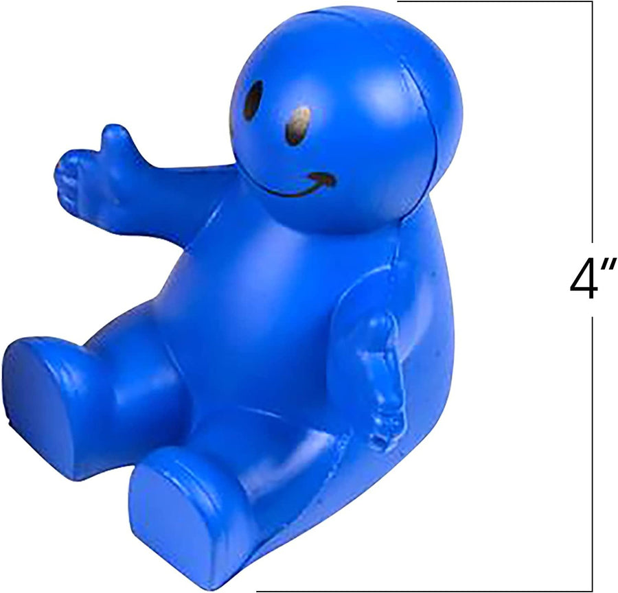 4" Squeezable Smile Phone Holder, 3 Pack, 2-in-1 Smartphone Stand, Squeeze Stress Relief Fidget Toy for Kids & Adults, Desk Decoration, Party Favor, Office Gift, Red-Blue-Yellow