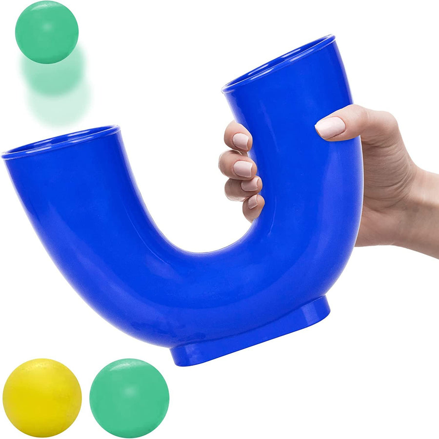 U Tube Juggling Game for Kids and Adults - Juggle Set with Loop Tube and 2 Balls - Indoor and Outdoor Toys for Kids - Skill Game Toy Develops Motor Skills & Juggling Skills