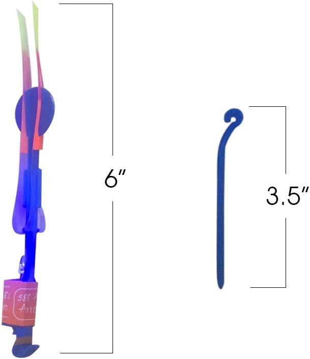 Light-Up Slingshot Dragonfly for Kids, Set of 12, LED Sling Shots for Nighttime Fun, Outdoor Flying Toys for Boys & Girls, Glow Light-Up Party Favors and Goodie Bag Fillers for Children