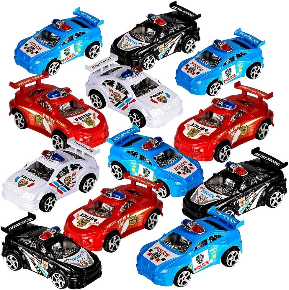 Pullback Mini Police Toy Cars for Kids, Set of 12, Pull Back Racers in ·  Art Creativity