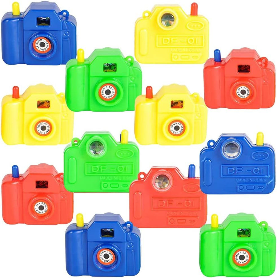 Mini Plastic Animal Camera Viewers, Set of 12, Children’s Pretend Play Prop with Images in Viewfinder, Fun Birthday Party Favors, Goodie Bag Fillers, Holiday Prize for Boys and Girls