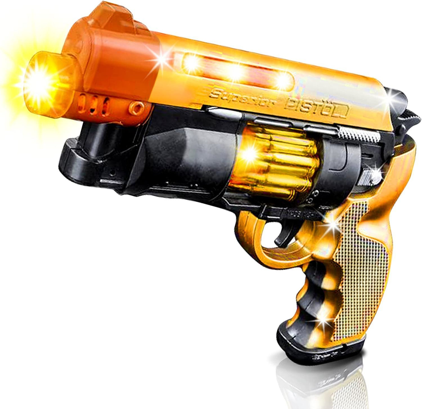 Blade Runner Toy Pistol by Toy Gun for Kids with LED and Sound Effects, Design, Batteries Included, Sturdy Plastic Design, Great Gift Idea for Boys and Girls - 2 Pistols