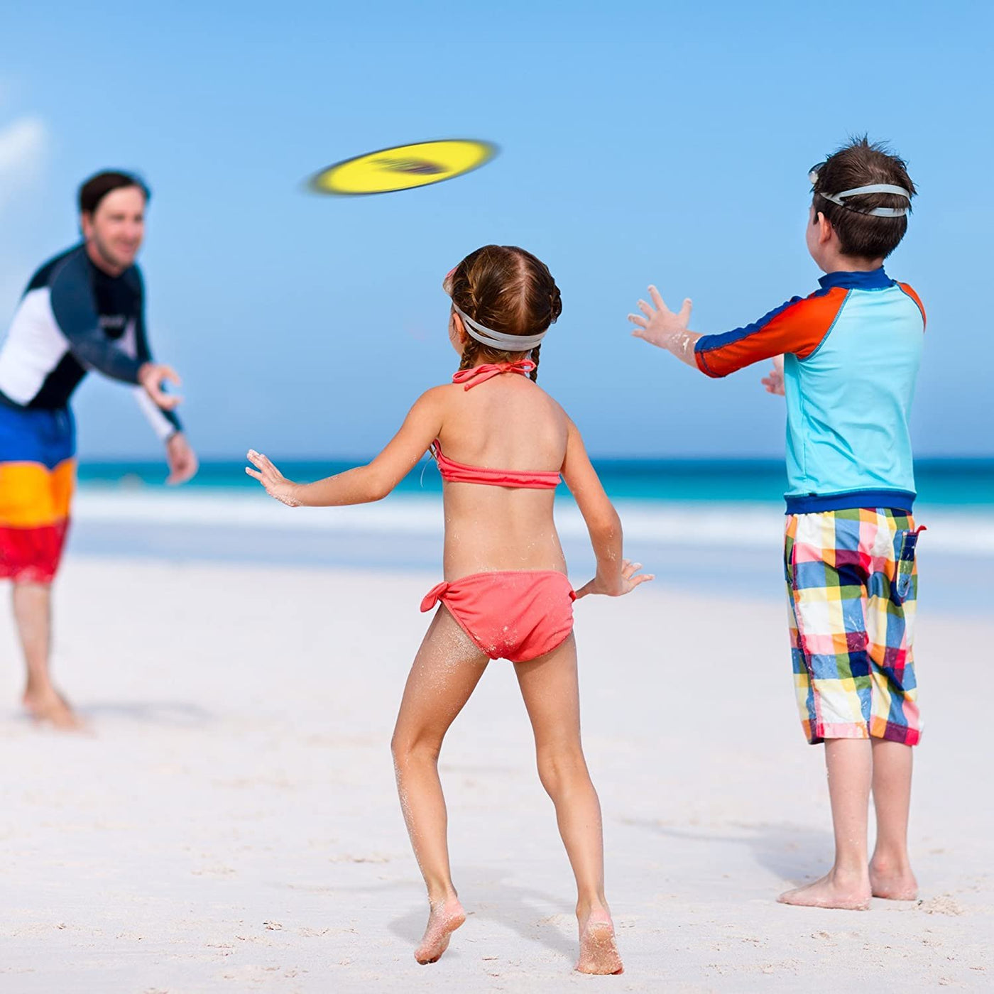 Folding Pocket Frisbee Set - 12 Pack - Foldable Frisbees for Kids and Adults - Colorful Flying Disc Toys - Fun Birthday Party Favors for Boys and Girls - Summer Outdoor Activity Game