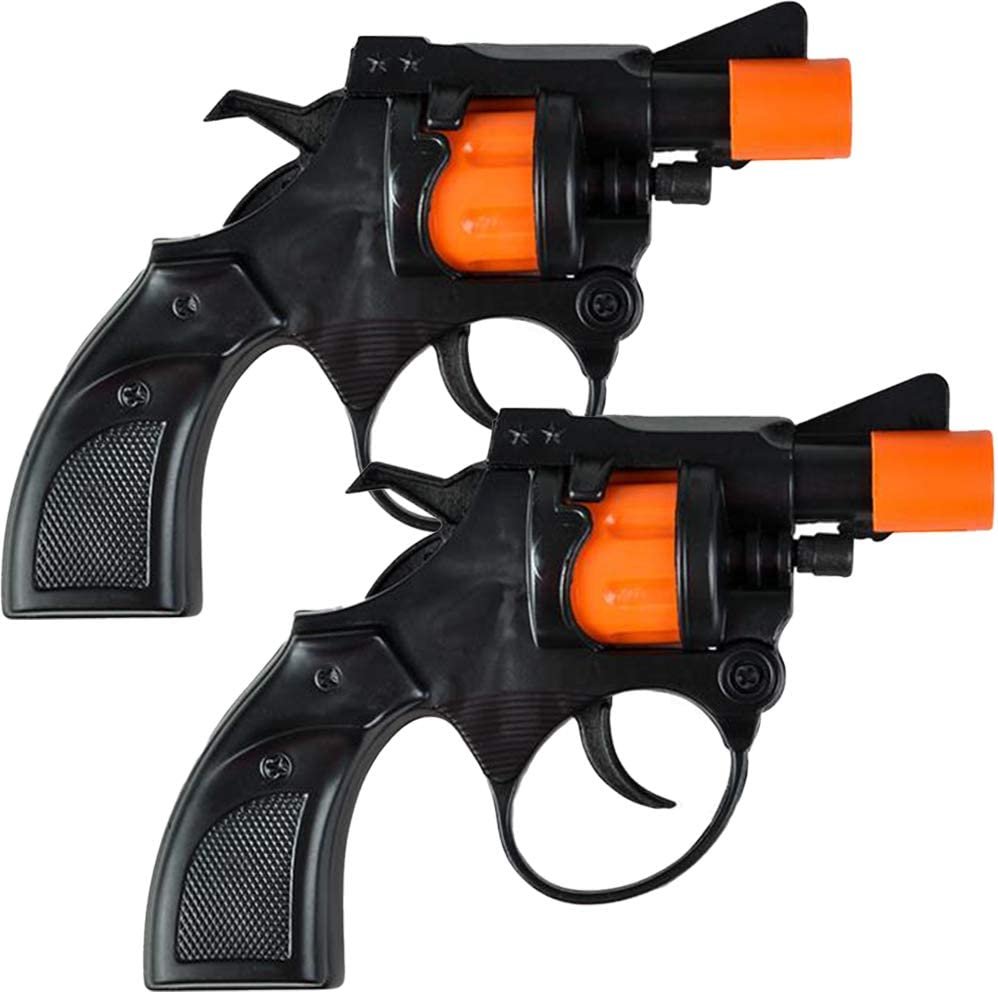 Shot Cap Revolver Toy Gun for Kids, Set of 2, Cool Shooter Toys