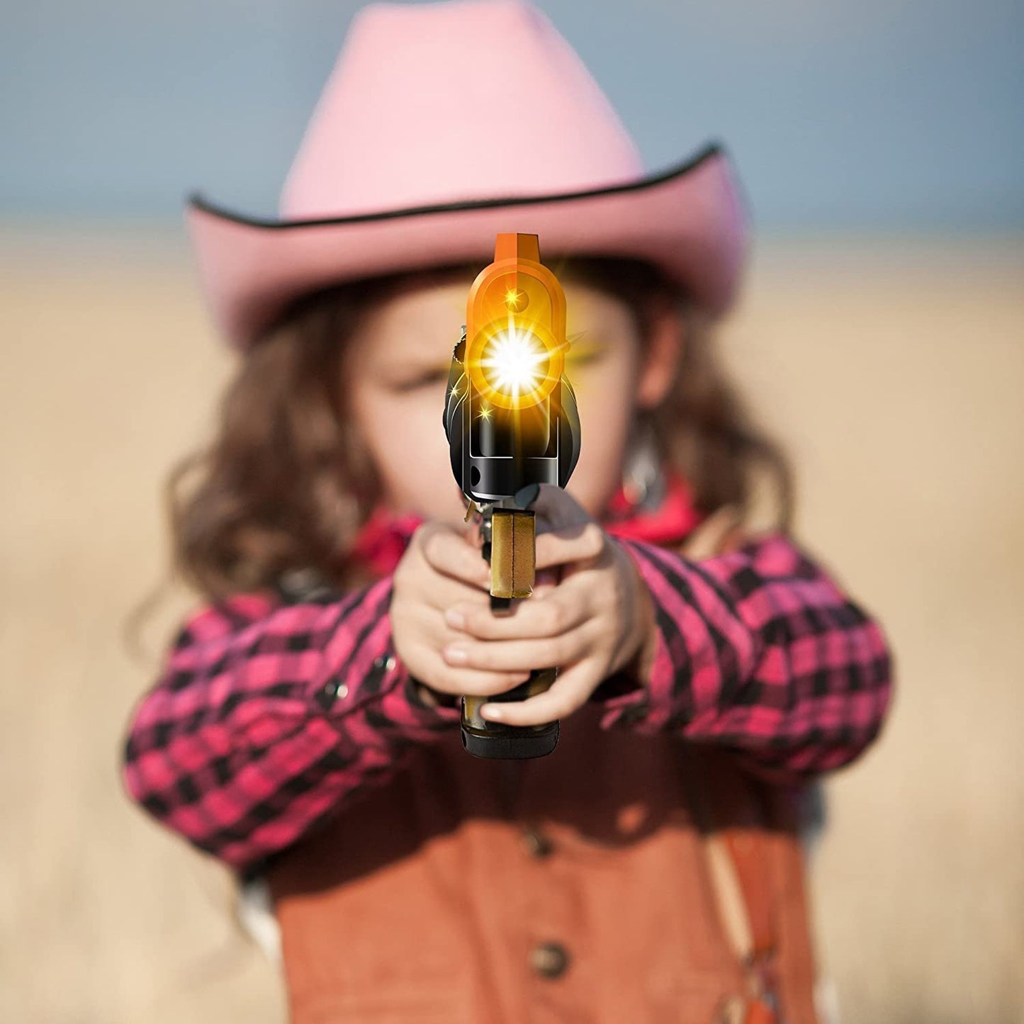 Blade Runner Toy Pistol by ArtCreativity Toy Gun for Kids with LED and Sound Effects, Design, Batteries Included, Sturdy Plastic Design, Great Gift Idea for Boys & Girls