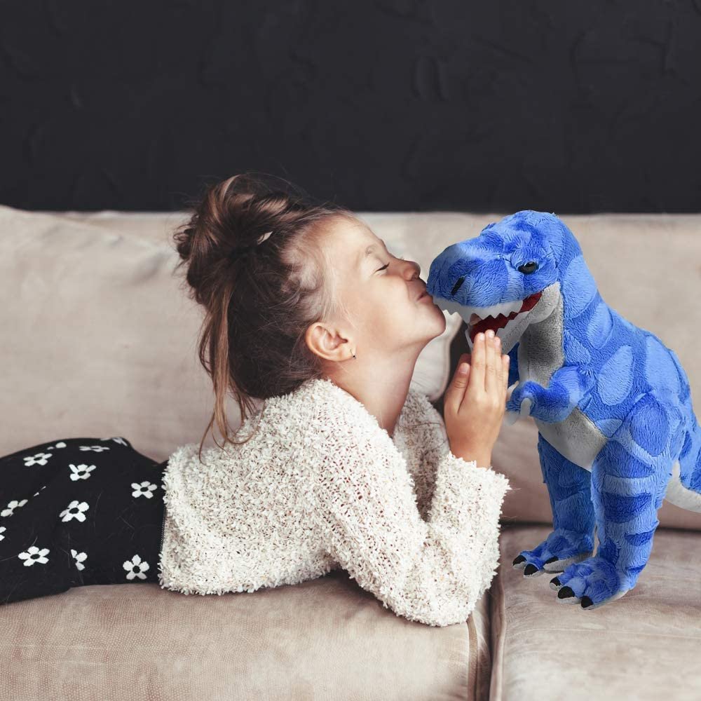 Cozy Plush T-Rex Dinosaur Stuffed Animal, Dinosaur Plush, Stuffed Dinosaur, Soft and Cuddly Stuff Animals Pillow for Kids, Dinosaur Baby Stuff, Great Gift for Boys, Girls, Toddlers